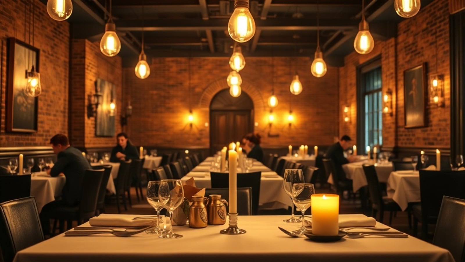 Savoro dining room at candlelight