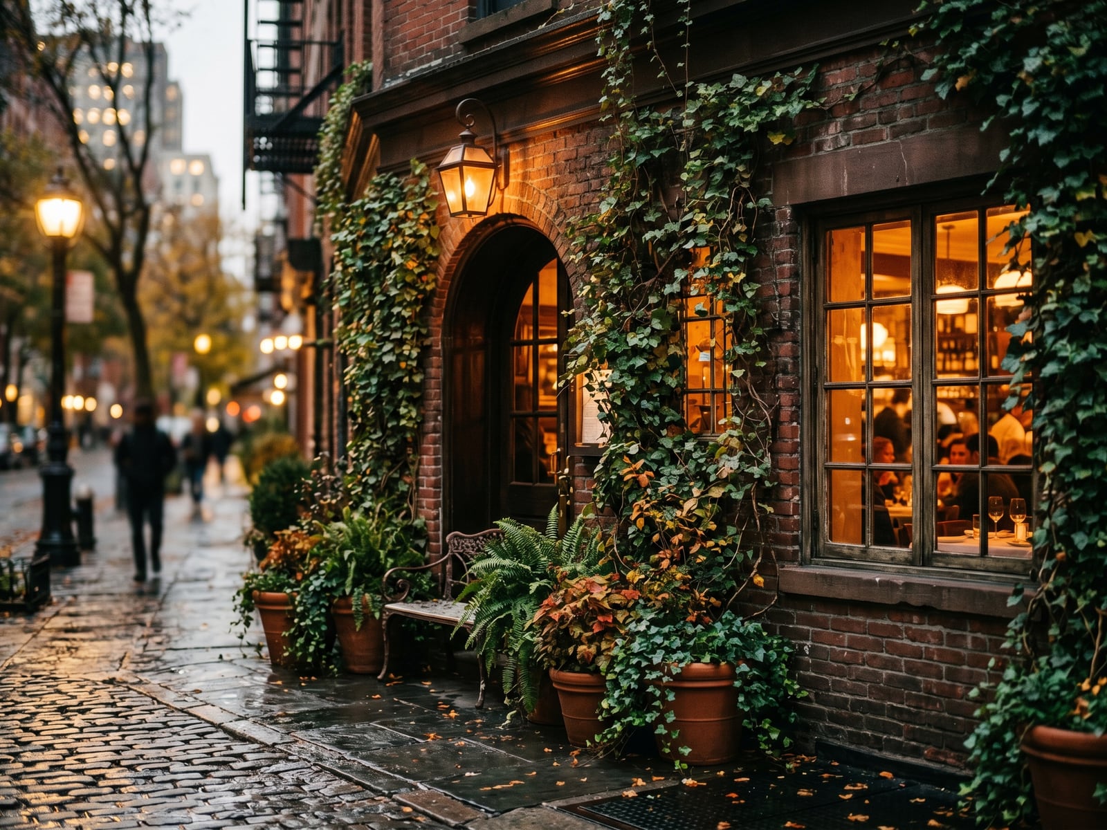 Savoro exterior at evening